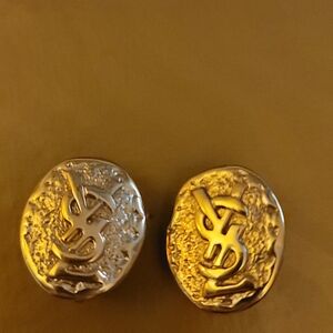 Auth YSL Clip On Earrings/ PRISTINE